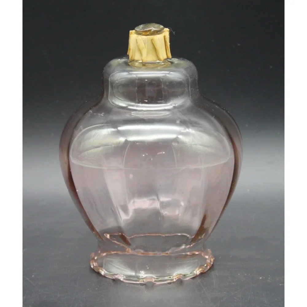 Vintage Pink Glass Votive Candle Cup Insert for Candlestick Holder